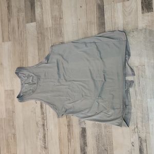 Lululemon tie back tank, smoky purple grey color